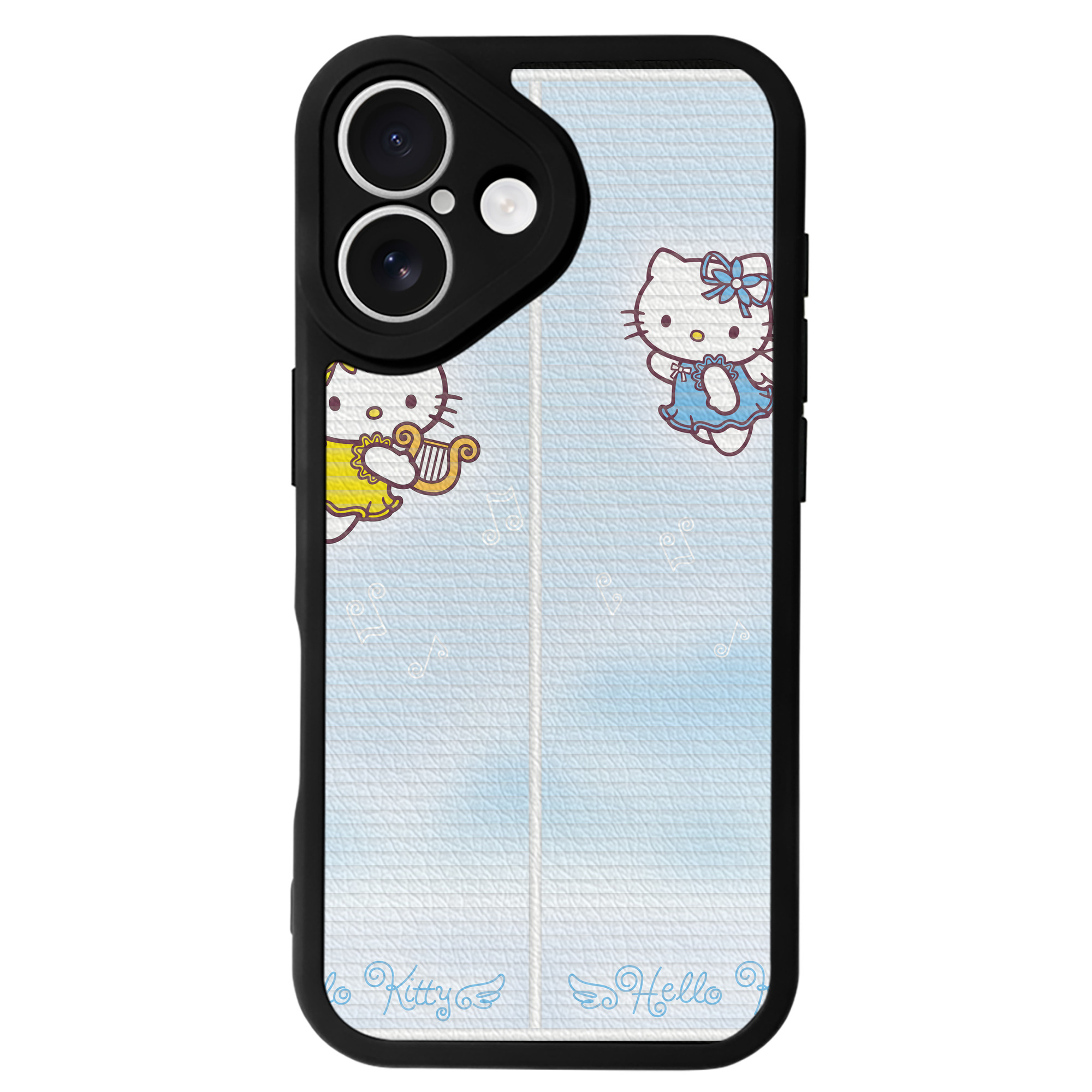 （画像用） Hello Kitty ハローキティ 【iPhone 16シリーズ対応】シリコンスマホケース（レザー調） 材質：シリコン